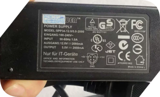 *Brand NEW*Suitable for Keshuo M-3502 Power Supply SPP34-12.0/5.0-2000 (12.0V 2000mA, 5.